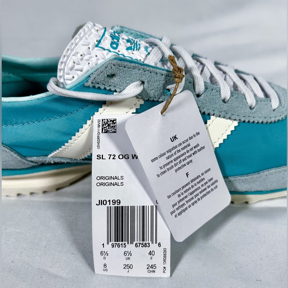 Adidas SL 72 OG Mint/Flash Aqua/Off White - Picture 6 of 8